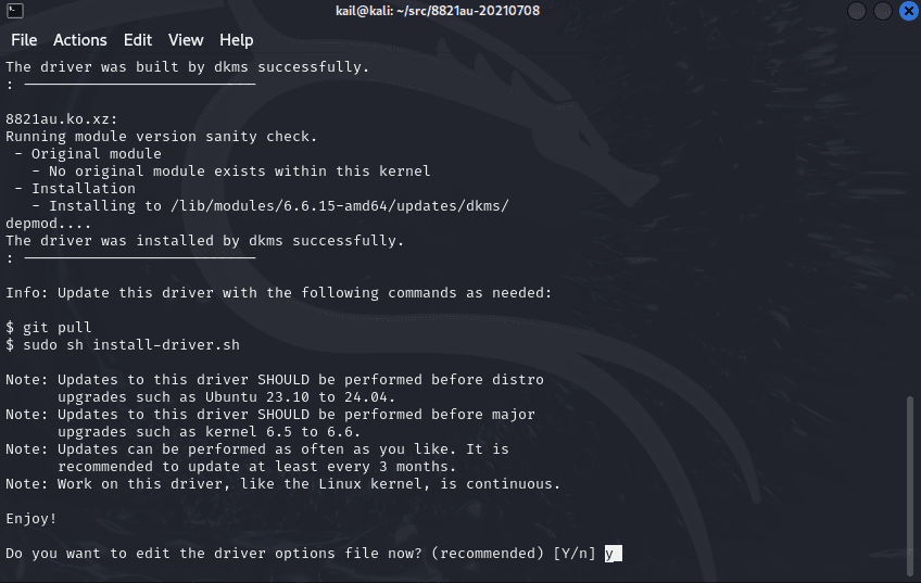 Linux Alfa How to install ALFA AWUS036ACS driver in Kali Linux - os73