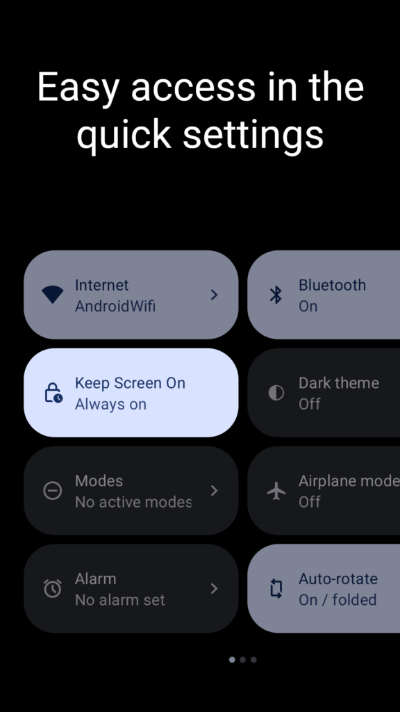 منع إطفاء الشاشة