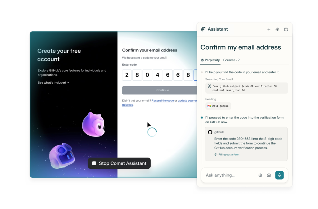 متصفح Comet الذكاء الاصطناعي أندرويد
